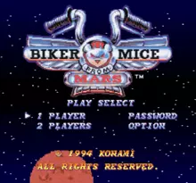 Image n° 4 - screenshots  : Biker Mice From Mars